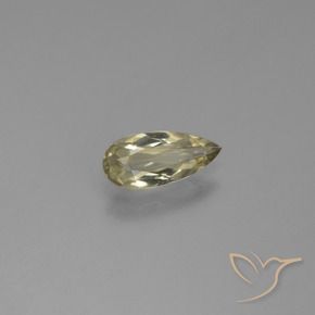 Diaspro cangiante Giallo morbido naturale da 0.90 ct, Forma a pera, VVS-VS