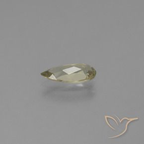 Diaspro cangiante Giallo morbido naturale da 0.90 ct, Forma a pera, VVS-VS