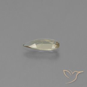 Diaspro cangiante Giallo chiaro naturale da 0.92 ct, Forma a pera, VS