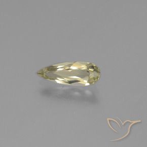 Diaspro cangiante Giallo pallido naturale da 1.00 ct, Forma a pera, VS