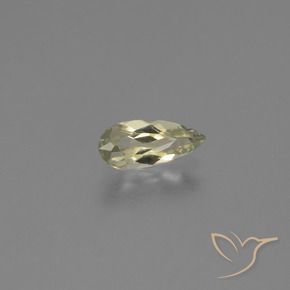 Diaspro cangiante Giallo chiaro naturale da 0.96 ct, Forma a pera, VS