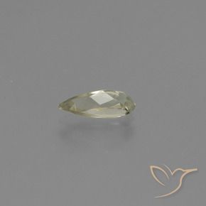 Diaspro cangiante Giallo chiaro naturale da 0.96 ct, Forma a pera, VS