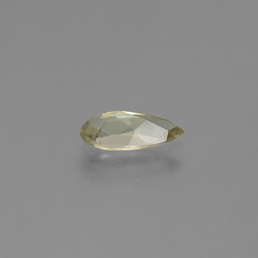 Diasporo cangiante naturale giallo da 1,19 ct, taglio a pera, VVS-VS