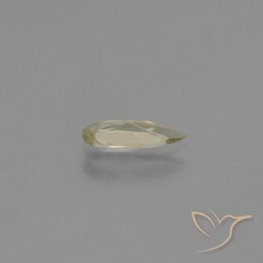 Diaspro cangiante Giallo pallido naturale da 0.77 ct, Forma a pera, VS