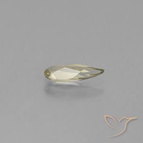 Diaspro cangiante Giallo chiaro naturale da 0.81 ct, Forma a pera, VS
