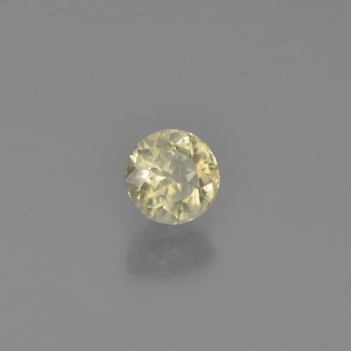 Diasporo cangiante naturale giallo chiaro da 0,58 ct, taglio rotondo, VS