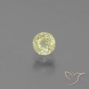 Diaspro cangiante Giallo chiaro naturale da 0.66 ct, Taglio rotondo, VS