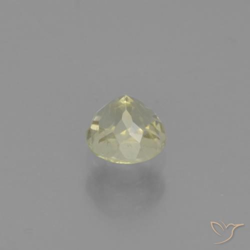 Diaspro cangiante Giallo chiaro naturale da 0.58 ct, Rotondo, VS-SI