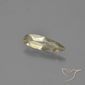Diaspro cangiante Giallo chiaro naturale da 0.76 ct, Forma a pera, VVS-VS