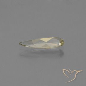 Diaspro cangiante Giallo chiaro naturale da 0.76 ct, Forma a pera, VVS-VS