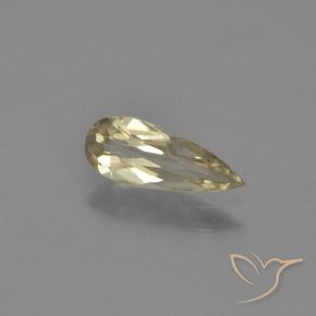 Diaspro cangiante Giallo chiaro naturale da 0.66 ct, Forma a pera, VVS-VS