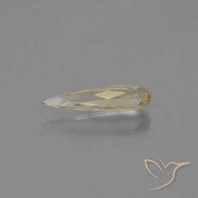 Diaspro cangiante Giallo chiaro naturale da 0.75 ct, Forma a pera, VVS-VS