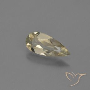 Diaspro cangiante Giallo chiaro naturale da 0.69 ct, Forma a pera, VVS-VS