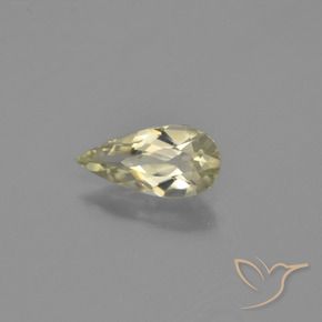 Diaspro cangiante Giallo morbido naturale da 0.77 ct, Forma a pera, VVS-VS