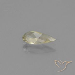 Diaspro cangiante Giallo morbido naturale da 0.77 ct, Forma a pera, VVS-VS