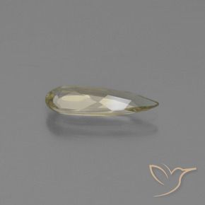 Diaspro cangiante Giallo molto chiaro naturale da 0.99 ct, Forma a pera, VVS-VS
