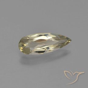 Diaspro cangiante Giallo terroso naturale da 1.00 ct, Forma a pera, VVS-VS
