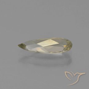 Diaspro cangiante Giallo terroso naturale da 1.00 ct, Forma a pera, VVS-VS