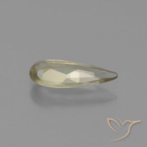 Diaspro cangiante Giallo molto chiaro naturale da 0.91 ct, Forma a pera, VVS-VS