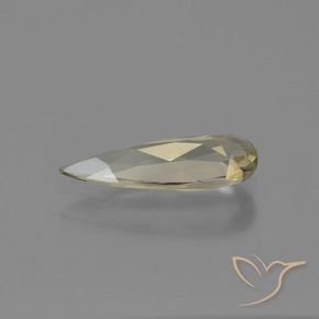 Diaspro cangiante Giallo molto chiaro naturale da 0.93 ct, Forma a pera, VVS-VS