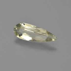 Diaspro cangiante Giallo chiaro naturale da 0.87 ct, Forma a pera, VVS-VS