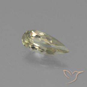Diaspro cangiante Giallo chiaro naturale da 0.79 ct, Forma a pera, VS