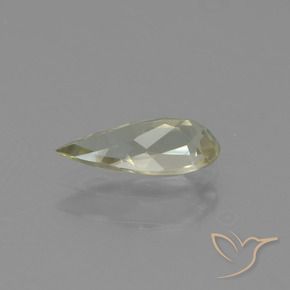 Diaspro cangiante Giallo chiaro naturale da 0.79 ct, Forma a pera, VS