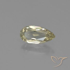 Diaspro cangiante Giallo chiaro naturale da 0.71 ct, Forma a pera, VVS