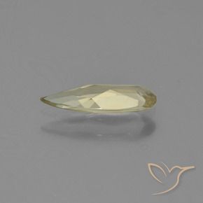 Diaspro cangiante Giallo pallido naturale da 0.62 ct, Forma a pera, VVS