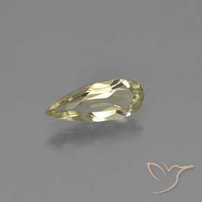 Diaspro cangiante Giallo chiaro naturale da 1.05 ct, Forma a pera, VVS-VS