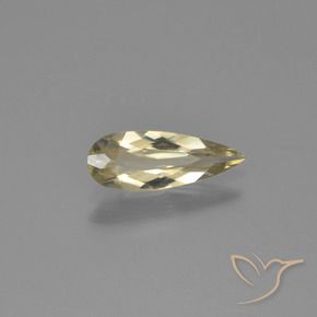 Diaspro cangiante Giallo terroso naturale da 0.82 ct, Forma a pera, VVS-VS