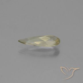 Diaspro cangiante Giallo terroso naturale da 0.82 ct, Forma a pera, VVS-VS