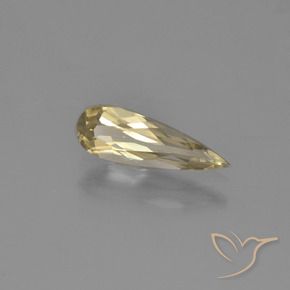 Diaspro cangiante Giallo terroso naturale da 1.03 ct, Forma a pera, VVS-VS