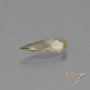 Diaspro cangiante Giallo terroso naturale da 1.03 ct, Forma a pera, VVS-VS