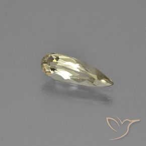 Diaspro cangiante Giallo dorato molto chiaro naturale da 0.94 ct, Forma a pera, VVS-VS
