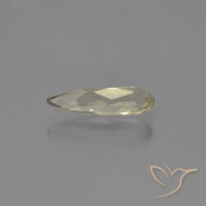 Diaspro cangiante Giallo dorato molto chiaro naturale da 0.94 ct, Forma a pera, VVS-VS