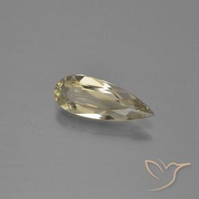Diaspro cangiante Giallo chiaro naturale da 0.91 ct, Forma a pera, VVS-VS