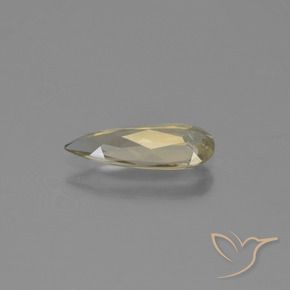 Diaspro cangiante Giallo chiaro naturale da 0.91 ct, Forma a pera, VVS-VS