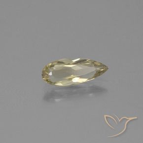 Diaspro cangiante Giallo Beige naturale da 0.84 ct, Forma a pera, VVS-VS