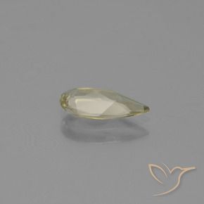 Diaspro cangiante Giallo chiaro naturale da 0.85 ct, Forma a pera, VVS-VS