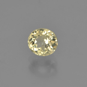 Diaspro cangiante Giallo pallido naturale da 0.86 ct, Taglio rotondo, VS