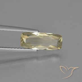 Diaspro cangiante Giallo molto pallido naturale da 1.14 ct, Cuscino, VVS
