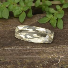 Diaspro cangiante Giallo chiaro naturale da 1.18 ct, Cuscino, VVS