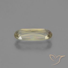 Diaspro cangiante Giallo caldo naturale da 0.87 ct, Ovale, VS