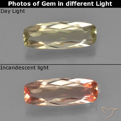 0.90ct Naturale Giallo caldo Diaspro cangiante, Cuscino, VS