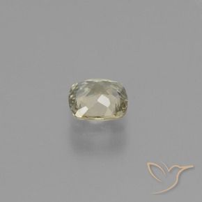 Diasporo cangiante naturale giallo da 0,66 ct, taglio a cuscino, VVS-VS