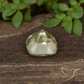 Diaspro cangiante Giallo molto chiaro naturale da 0.81 ct, Cuscino, VVS-VS