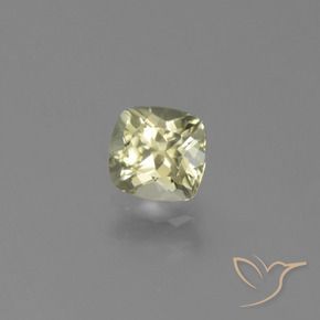 Diaspro cangiante Giallo chiaro naturale da 0.87 ct, Cuscino, VVS-VS