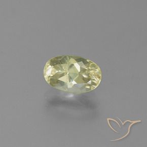 Diasporo cangiante naturale giallo da 1,35 ct, taglio ovale, VS-SI