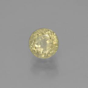 Diaspro cangiante Giallo chiaro naturale da 1.29 ct, Taglio rotondo, VS-SI